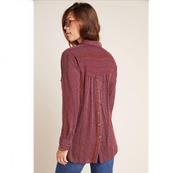 Anthropologie Isadora Button-Back Tunic - Picture 3 of 10